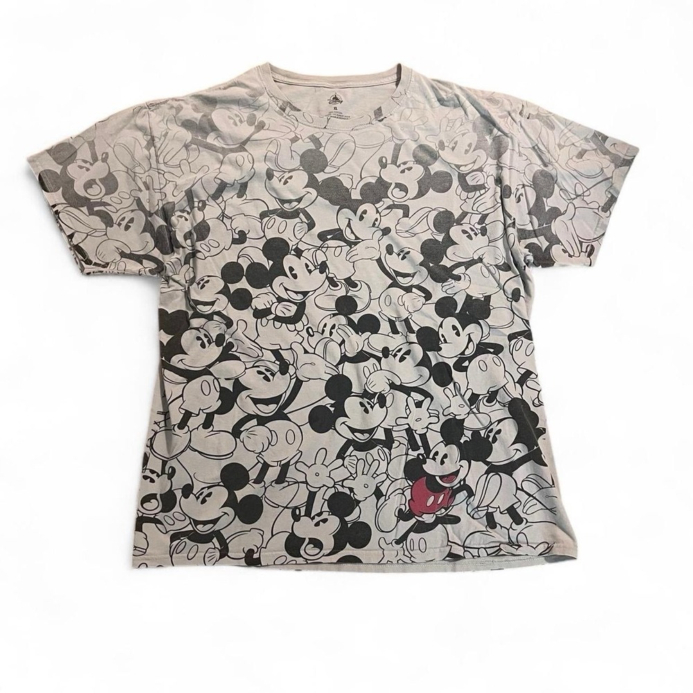 Disney Mickey Mouse Graphic T-Shirt Unisex Size XL Disney AOP Skate